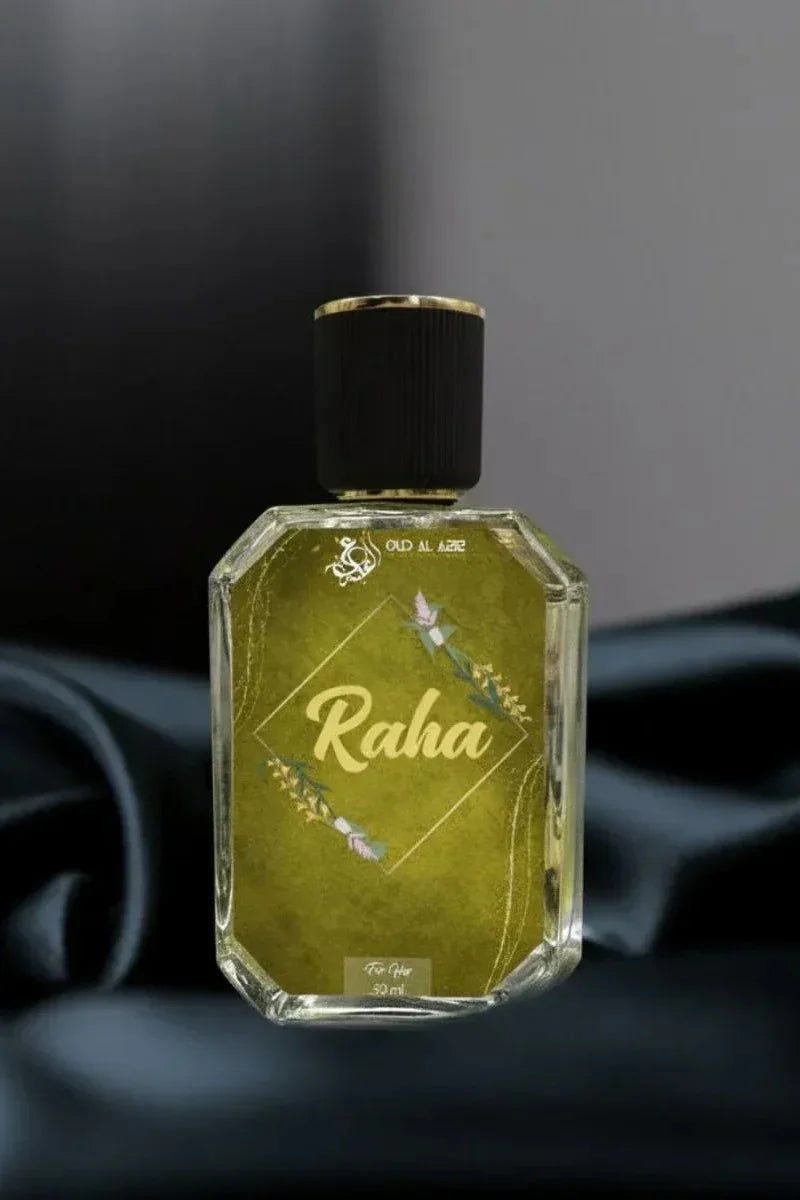 Raha EDP 50ml — feminine rose and vanilla eau de parfum for women by Oud Al Aziz Pakistan