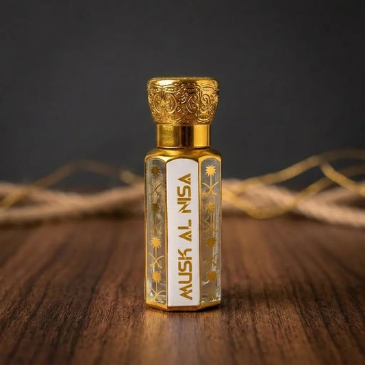 Musk Al Nisa Attar 12ml soft feminine musk perfume for women in Pakistan by Oud Al Aziz