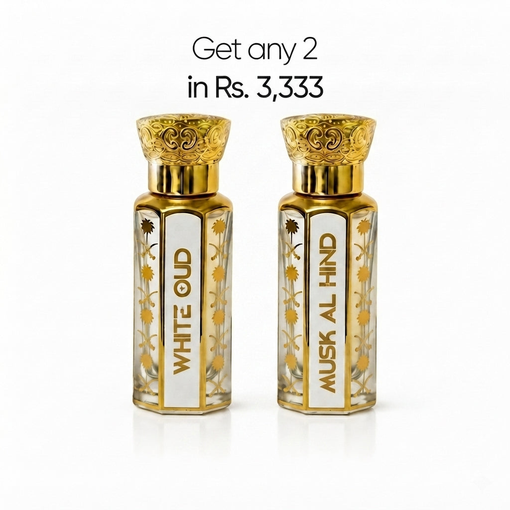 White Oud & Musk Al Hind Duo Attar Gift Set