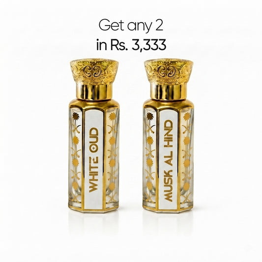White Oud & Musk Al Hind Duo Attar Gift Set