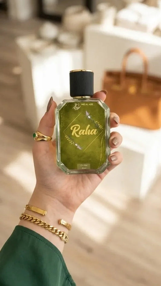 Raha EDP 50ml — feminine rose and vanilla eau de parfum for women by Oud Al Aziz Pakistan
