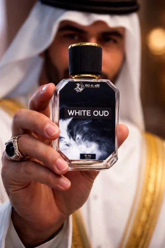 White Oud EDP 50ml — luxury Arabic oud eau de parfum for men by Oud Al Aziz Pakistan
