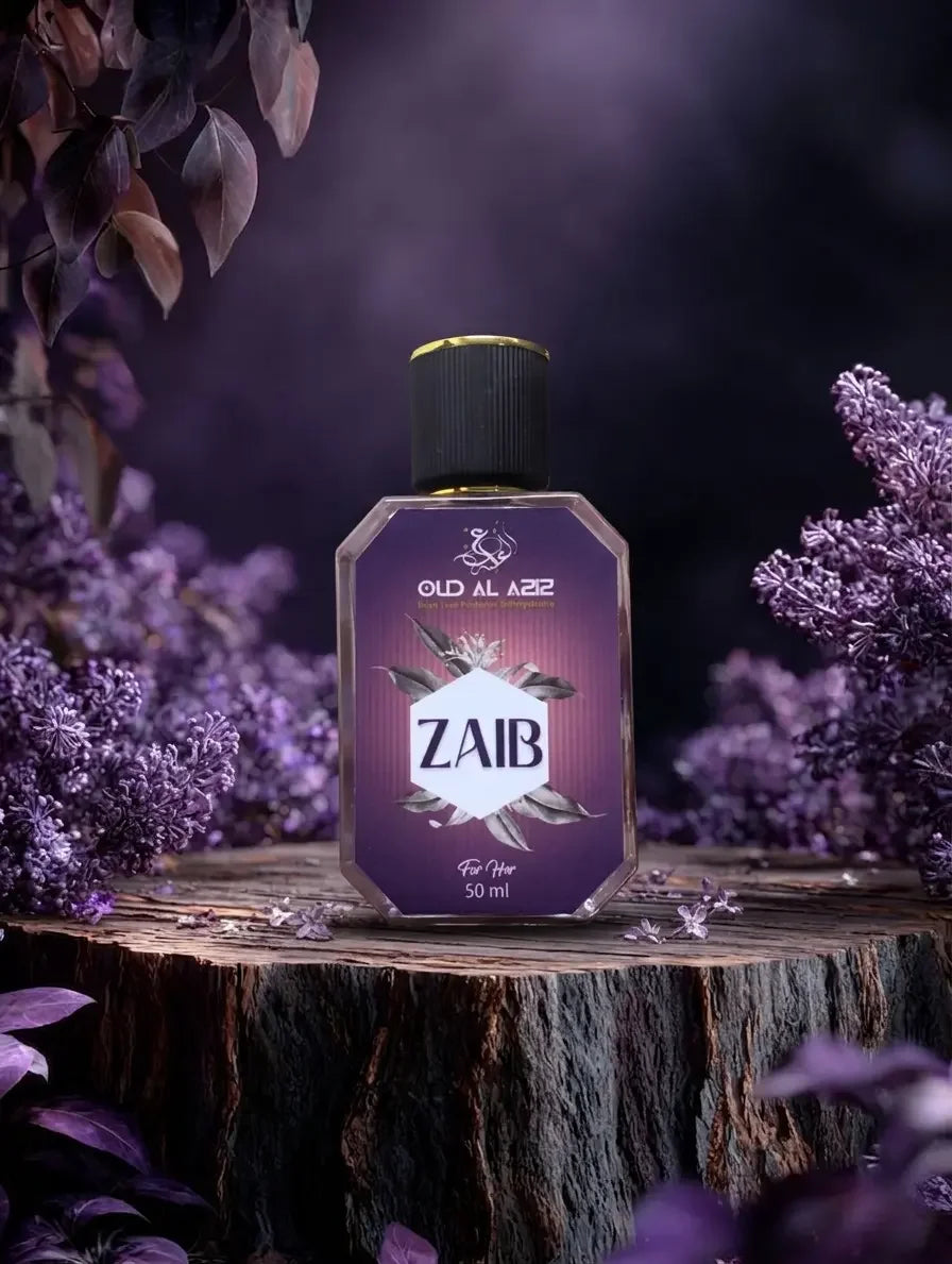 Zaib EDP 50ml — confident luxury rose and blackcurrant eau de parfum for women by Oud Al Aziz Pakistan

